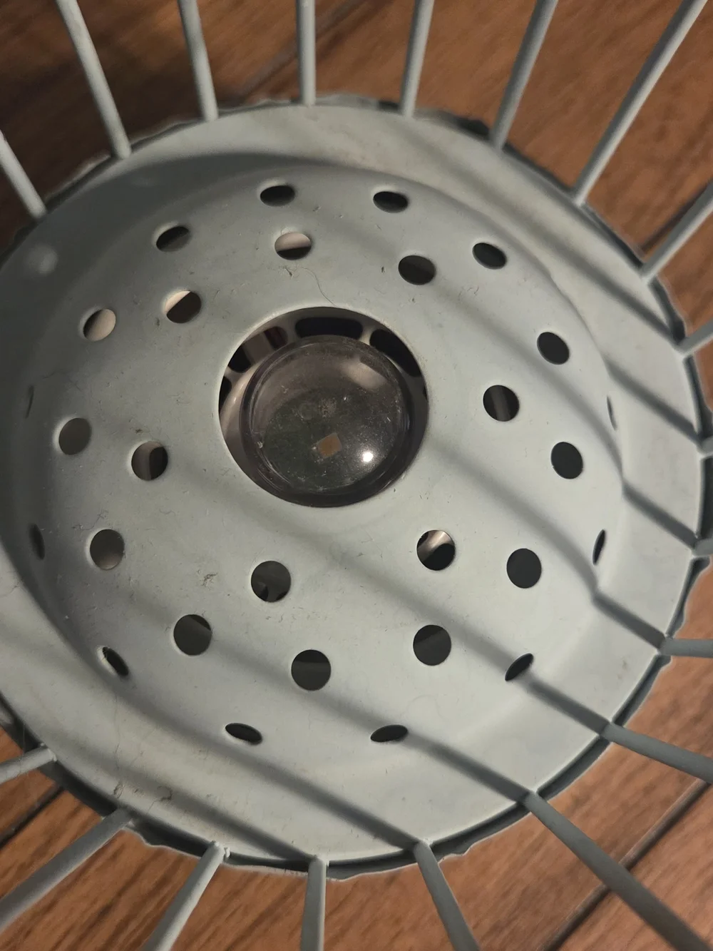 Rustic Metal Birdcage Accent Light- Sage Green